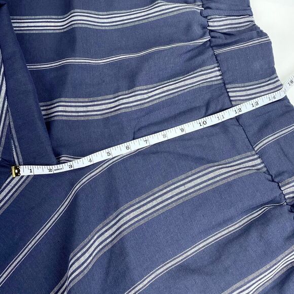 Lane Bryant high rise cropped pinstripe linen lightweight pants 20 - Picture 11 of 11